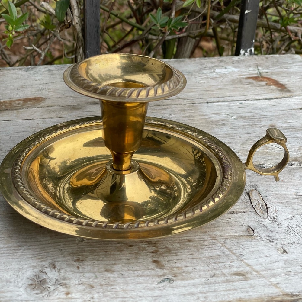 Vintage Brass candlestick holder